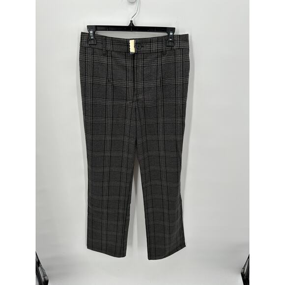 SANCTUARY NWT Evereve Chcarcoal Plaid Soho Trouser Pant // 25 - Picture 6 of 11